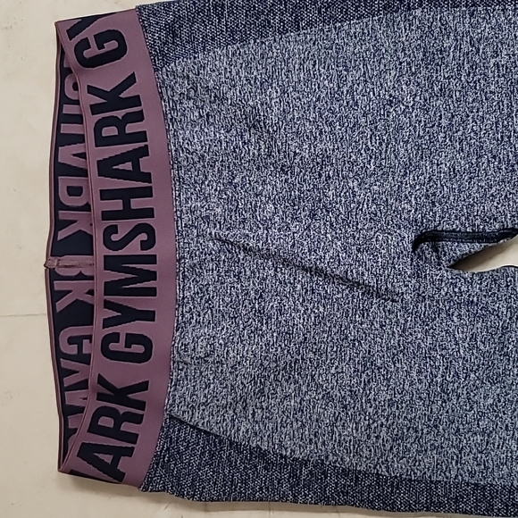 Gymshark High Waisted Flex Women's Leggings, Navy/Purple Marl, Size Medium - Picture 4 of 8